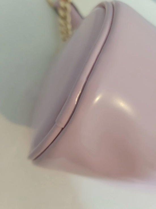 Juicy Couture Pink Patent Barrel Shoulder Bag with Gold Chain Charm NWT main image 1